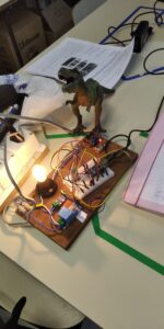 Protótipo do CyberPower, ainda em breadboard
